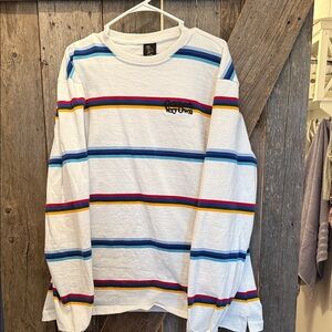 Colorful Striped Long Sleeve Sweatshirt